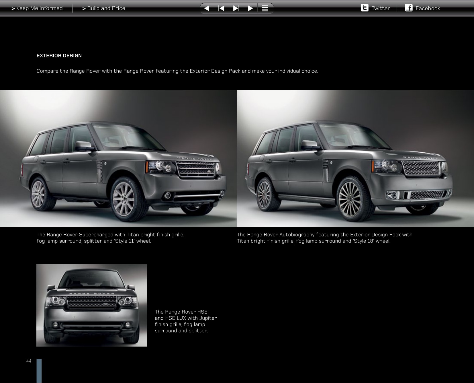 2012 Range Rover Brochure Page 32